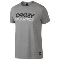 oakley factory pilot logo t shirt grey