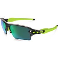 Oakley Flak 2.0 XL Polarized Sunglasses Black Ink/Jade