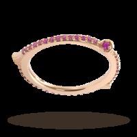 OAK I\'ll Always Remember You Pink Tourmaline Vermeil Ring - Ring Size O