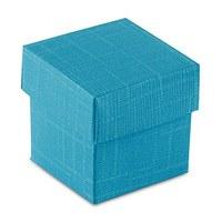 oasis blue square favour box with lid