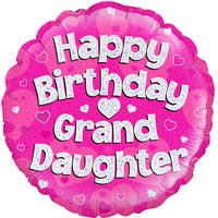 oaktree 18 inch birthday foil balloon grand daughter