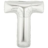 Oaktree Megaloon 40 Inch Letter T Silver