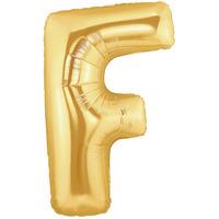 Oaktree Megaloon 40 Inch Letter F Gold