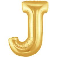 Oaktree Megaloon 40 Inch Letter J Gold