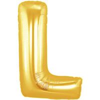 Oaktree Megaloon 40 Inch Letter L Gold