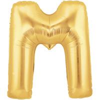 Oaktree Megaloon 40 Inch Letter M Gold