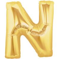 Oaktree Megaloon 40 Inch Letter N Gold