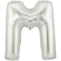 Oaktree Megaloon 40 Inch Letter M Silver