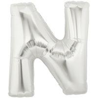 Oaktree Megaloon 40 Inch Letter N Silver