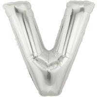 Oaktree Megaloon 40 Inch Letter V Silver