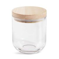 Oak Glass & Wood Lid Medium Stor...