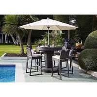 Oasis 6 Seater Dining Set with Ice Bucket Table & Parasol