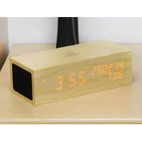 oak music click clock led orange