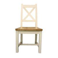 oak dining chair cream