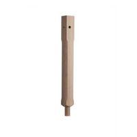 oak pre drilled stop chamfer bottom newel post w90mm l725mm