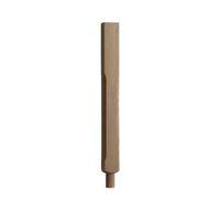 Oak Stop Chamfer Spigot Newel Post (W)90mm (L)725mm