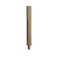 oak stop chamfer spigot newel post w90mm l725mm