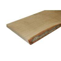 oak waney edge board l900mm w300mm t25mm