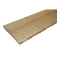 oak waney edge furniture board l1200mm w300mm t25mm