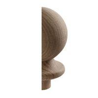 Oak Half Ball Newel Cap (L)135mm (H)95mm (W)82mm