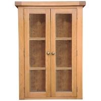 Oakley Rustic Dresser Top - Small with Glass Doors