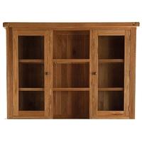 Oakley Rustic Dresser Top - Large with Glass Doors