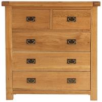 Oakley Rustic Chest of Drawer - 2 Over 3 Drawer