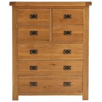 oakley rustic chest of drawer 4 over 3 drawer