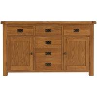 Oakley Rustic Sideboard - 2 Door 6 Drawer