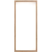 Oak Light Frame Large Mirror