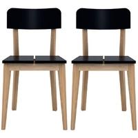 Oak M Black Dining Chair (Pair)