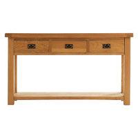 oakham occasional 3 drawer console table