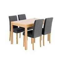 Oakham Rectangular Table 4 Mia Chairs