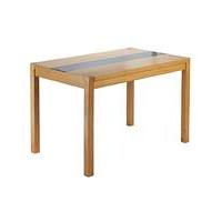 oakham glass panel large rectangle table