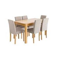 Oakham Rectangular Table 6 Mia Chairs