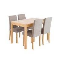 Oakham Rectangular Table 4 Mia Chairs