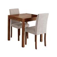 Oakham Square Table and 2 Mia Chairs