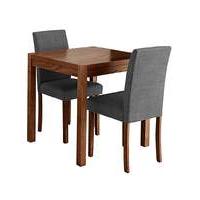 Oakham Square Table and 2 Mia Chairs