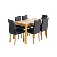 Oakham Dining Table and 6 Mia Chairs