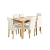 Oakham Dining Table and 6 Mia Chairs