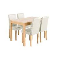 Oakham Dining Table and 4 Mia Chairs