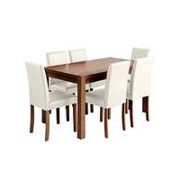 oakham dining table and 6 mia chairs