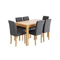 Oakham Rectangular Table 6 Mia Chairs