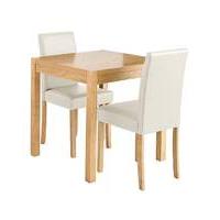 Oakham Dining Table and 2 Mia Chairs