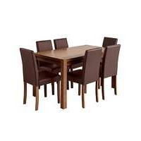 Oakham Dining Table and 6 Mia Chairs