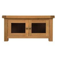 oakham occasional tv unit with glass doors