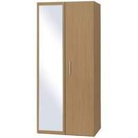 Oak Mirror Wardrobe