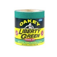 Oakey Liberty Green Premium Sanding Rolls - 5m x 115mm - Crs (60g)