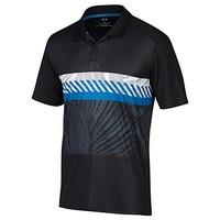 oakley golf 2017 mens premier palm polo shirt blackout m