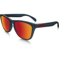 oakley frogskin driftwood collection oo9013 b555 matte blue woodgraint ...